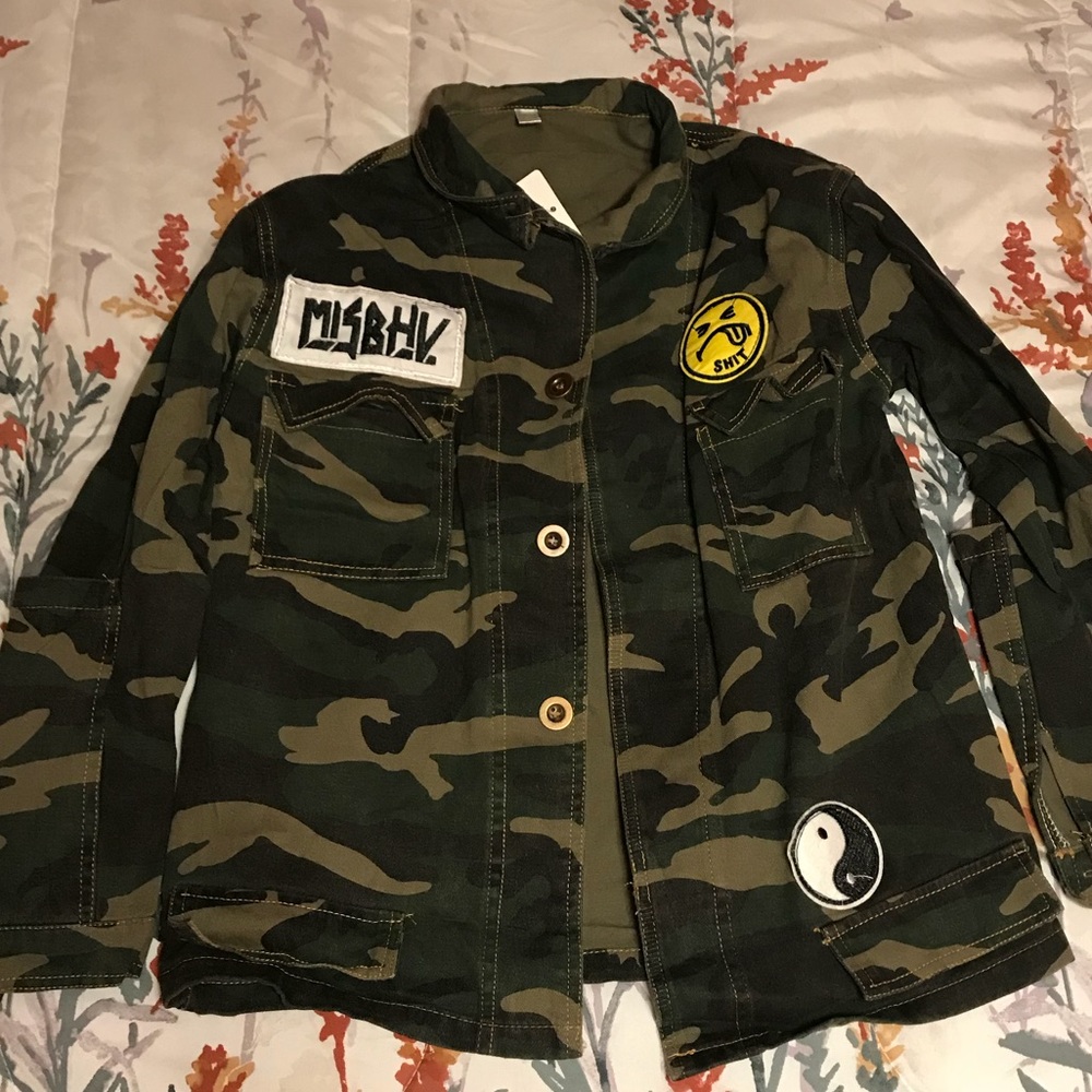 Sale!! Camo Jacket with Patches